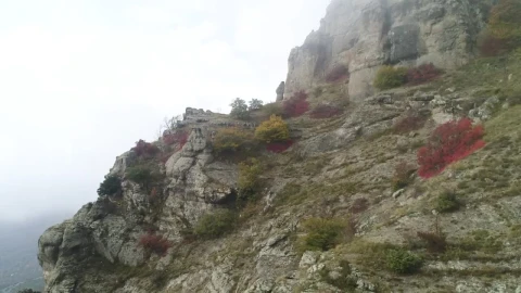 Free Video Stock Stone Cliffs Covered By Mist Live Wallpaper - Free Live Wallpaper