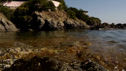 Free Video Stock Stone Coast And Gentle Waves Live Wallpaper - Free Live Wallpaper