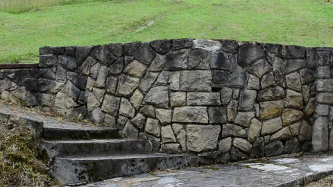 Free Video Stock Stone Wall With A Metal Gate Live Wallpaper - Free Live Wallpaper