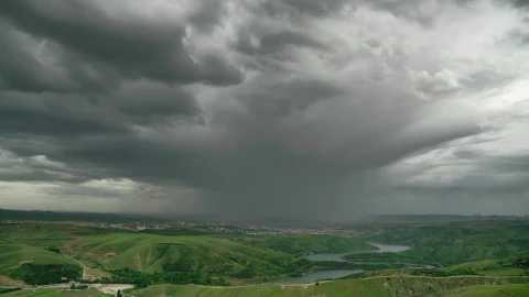 Free Video Stock Storm Clouds Over The Green Valley Live Wallpaper - Free Live Wallpaper