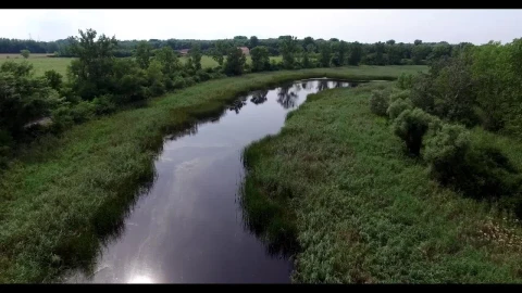 Free Video Stock Stream Crossing Nature Seen From The Air Live Wallpaper - Free Live Wallpaper
