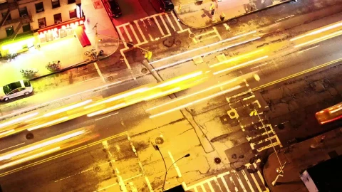Free Video Stock Street Junction At Night Live Wallpaper - Free Live Wallpaper