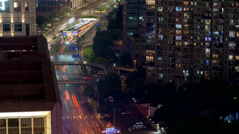 Free Video Stock Street Traffic In Fast Motion In A Shangai The Road Live Wallpaper - Free Live Wallpaper