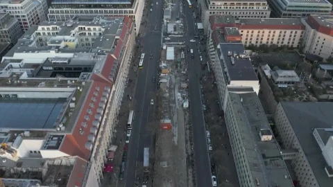 Free Video Stock Streets Of Berlin With Low Traffic Aerial Live Wallpaper - Free Live Wallpaper