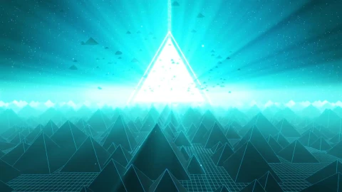 Free Video Stock Stunning Digital D World Filled With Pyramids Live Wallpaper - Free Live Wallpaper