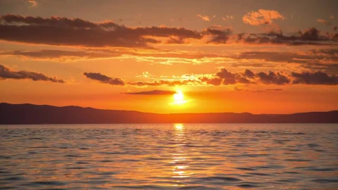 Free Video Stock Stunning Sunset Seen From The Sea Live Wallpaper - Free Live Wallpaper