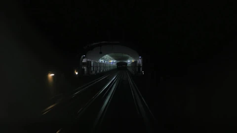 Free Video Stock Subway Train Heading Into The Light Live Wallpaper - Free Live Wallpaper