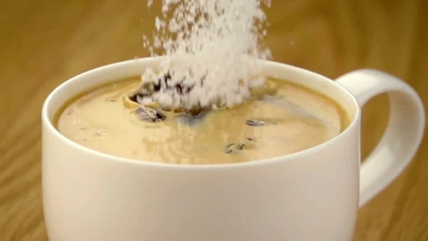 Free Video Stock Sugar Falling Into A Cup Of Coffee Live Wallpaper - Free Live Wallpaper
