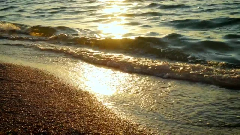 Free Video Stock Sun Reflections And Gentle Waves In The Beach Live Wallpaper - Free Live Wallpaper