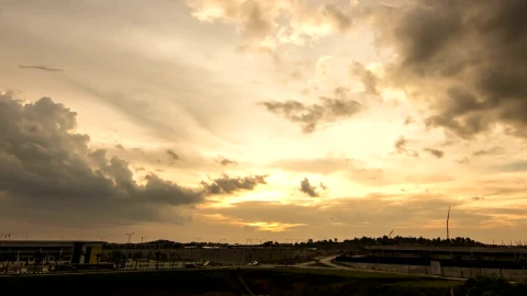 Free Video Stock Sun Setting Across A Highway Live Wallpaper - Free Live Wallpaper