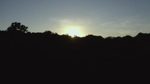 Free Video Stock Sun Setting On The Horizon Of A Mountain Range Live Wallpaper - Free Live Wallpaper