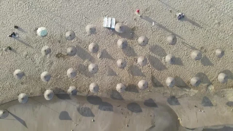 Free Video Stock Sunny Tourism Beach Zoom Out Aerial Shot Live Wallpaper - Free Live Wallpaper