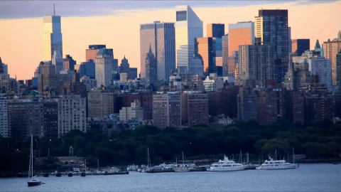 Free Video Stock sunrise over a small harbor Live Wallpaper - Free Live Wallpaper