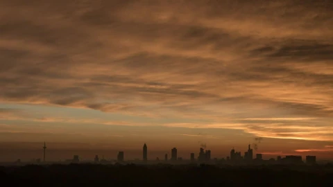 Free Video Stock sunrise over frankfurt Live Wallpaper - Free Live Wallpaper