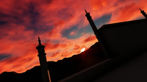 Free Video Stock sunset at the taj mahal Live Wallpaper - Free Live Wallpaper