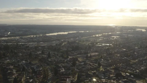 Free Video Stock sunset of a city seen from above Live Wallpaper - Free Live Wallpaper