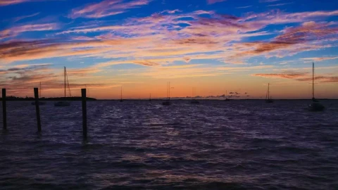 Free Video Stock sunset over the coast of florida Live Wallpaper - Free Live Wallpaper