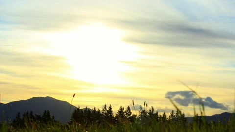 Free Video Stock sunset over the mountains Live Wallpaper - Free Live Wallpaper