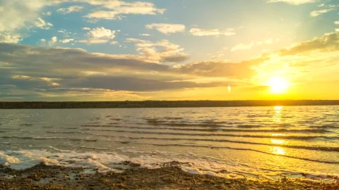 Free Video Stock sunset over the ocean landscape Live Wallpaper - Free Live Wallpaper