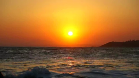 Free Video Stock sunset time lapse and surfers Live Wallpaper - Free Live Wallpaper