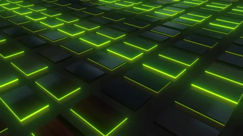 Free Video Stock surface illuminated boxes with green edges d Live Wallpaper - Free Live Wallpaper