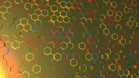 Free Video Stock surface of lights in the shape of a honeycomb Live Wallpaper - Free Live Wallpaper