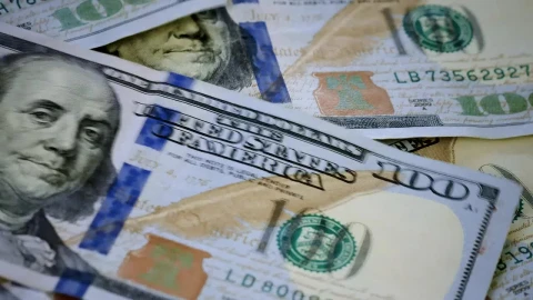 Free Video Stock surface while  dollar bills fall messily Live Wallpaper - Free Live Wallpaper