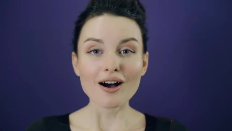 Free Video Stock surprised woman takes her face Live Wallpaper - Free Live Wallpaper