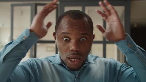 Free Video Stock surprised man with hands on head Live Wallpaper - Free Live Wallpaper