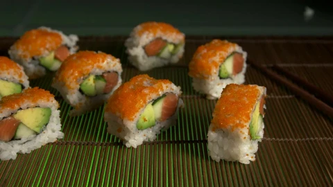 Free Video Stock sushi ready for serving Live Wallpaper - Free Live Wallpaper