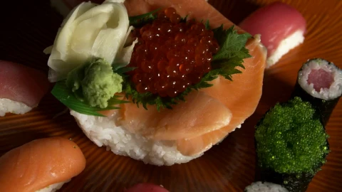 Free Video Stock sushi with fresh salmon Live Wallpaper - Free Live Wallpaper