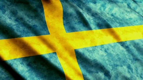 Free Video Stock sweden flag waving slowly Live Wallpaper - Free Live Wallpaper