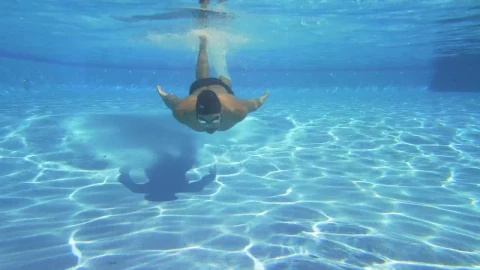 Free Video Stock swimming underwater in a pool Live Wallpaper - Free Live Wallpaper
