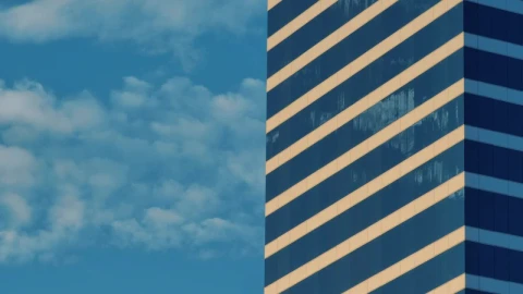 Free Video Stock symmetrical composition of a building and the sky Live Wallpaper - Free Live Wallpaper