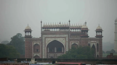 Free Video Stock taj mahal from afar Live Wallpaper - Free Live Wallpaper