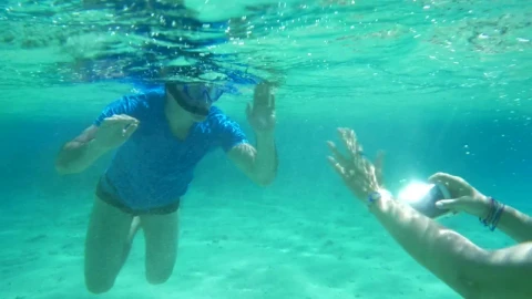 Free Video Stock taking a photo underwater Live Wallpaper - Free Live Wallpaper