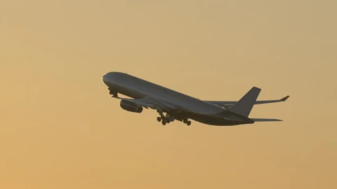 Free Video Stock taking off towards a golden sunset Live Wallpaper - Free Live Wallpaper