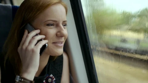 Free Video Stock talking on the phone while traveling Live Wallpaper - Free Live Wallpaper