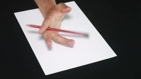 Free Video Stock tapping a pencil against the page Live Wallpaper - Free Live Wallpaper