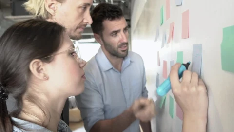 Free Video Stock team taking notes while preparing a project Live Wallpaper - Free Live Wallpaper