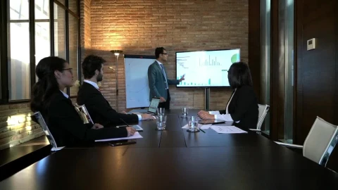 Free Video Stock team working in stylish office Live Wallpaper - Free Live Wallpaper