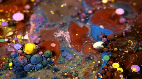 Free Video Stock texture and shapes of colored paints under water Live Wallpaper - Free Live Wallpaper