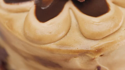Free Video Stock texture of a cake with chocolate slowly rotating Live Wallpaper - Free Live Wallpaper