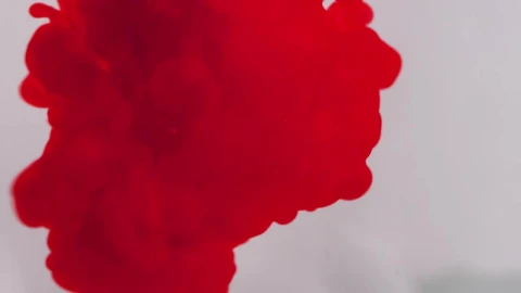 Free Video Stock texture of red ink in water on a white background Live Wallpaper - Free Live Wallpaper