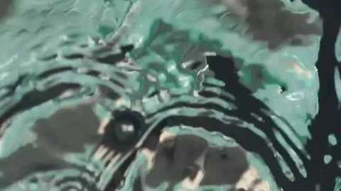 Free Video Stock texture of the water surface when droplets fall on it Live Wallpaper - Free Live Wallpaper