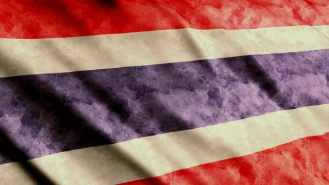 Free Video Stock thailand flag from the asian continent Live Wallpaper - Free Live Wallpaper