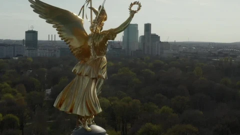 Free Video Stock the berlin victory column golden statue Live Wallpaper - Free Live Wallpaper