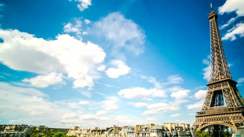 Free Video Stock the eiffel tower and the buildings near it Live Wallpaper - Free Live Wallpaper