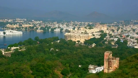 Free Video Stock the landscape of a city with a river and a Live Wallpaper - Free Live Wallpaper