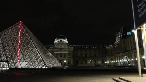 Free Video Stock the louvre at night Live Wallpaper - Free Live Wallpaper